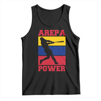 Arepa Power Venezuela Baseball Flag Tank Top Funny Venezuelan Pride Gift for Beisbol Lovers