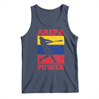 Arepa Power Venezuela Baseball Flag Tank Top Funny Venezuelan Pride Gift for Beisbol Lovers