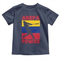 Arepa Power Venezuela Baseball Flag Toddler T Shirt Funny Venezuelan Pride Gift for Beisbol Lovers