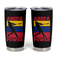 Arepa Power Venezuela Baseball Flag Tumbler Cup Funny Venezuelan Pride Gift for Beisbol Lovers
