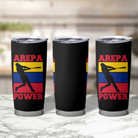 Arepa Power Venezuela Baseball Flag Tumbler Cup Funny Venezuelan Pride Gift for Beisbol Lovers