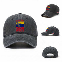 Arepa Power Venezuela Baseball Flag Washed Cotton Baseball Cap Funny Venezuelan Pride Gift for Beisbol Lovers