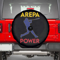 Arepa Power Baseball Batter Silhouette Spare Tire Cover Venezuelan Pride Beisbol for Baseball Fans