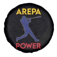 Arepa Power Baseball Batter Silhouette Spare Tire Cover Venezuelan Pride Beisbol for Baseball Fans
