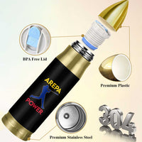 Arepa Power Baseball Batter Silhouette Bullet Tumbler Venezuelan Pride Beisbol for Baseball Fans