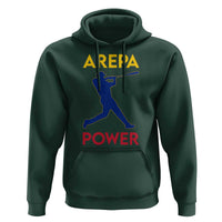 Arepa Power Baseball Batter Silhouette Hoodie Venezuelan Pride Beisbol for Baseball Fans