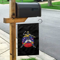 Venezuela Baseball Pitcher Skeleton Garden Flag Venezuelan Flag Venezuela Pride Sports Fans