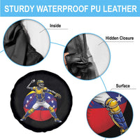 Venezuela Baseball Pitcher Skeleton Spare Tire Cover Venezuelan Flag Venezuela Pride Sports Fans