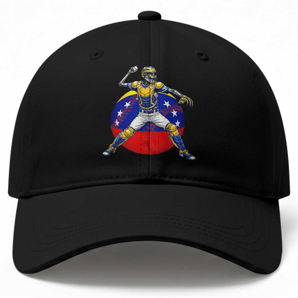 Venezuela Baseball Pitcher Skeleton Baseball Cap Venezuelan Flag Venezuela Pride Sports Fans