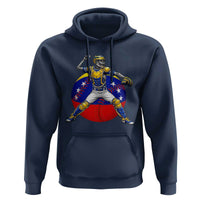 Venezuela Baseball Pitcher Skeleton Hoodie Venezuelan Flag Venezuela Pride Sports Fans