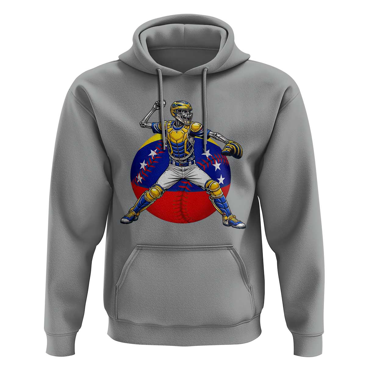 Venezuela Baseball Pitcher Skeleton Hoodie Venezuelan Flag Venezuela Pride Sports Fans