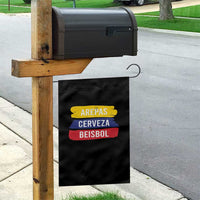 Arepas Cerveza Beisbol Venezuela Things Garden Flag Funny Latino Food Beer and Baseball Pride