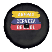 Arepas Cerveza Beisbol Venezuela Things Spare Tire Cover Funny Latino Food Beer and Baseball Pride