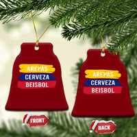 Arepas Cerveza Beisbol Venezuela Things Ceramic Ornament Funny Latino Food Beer and Baseball Pride