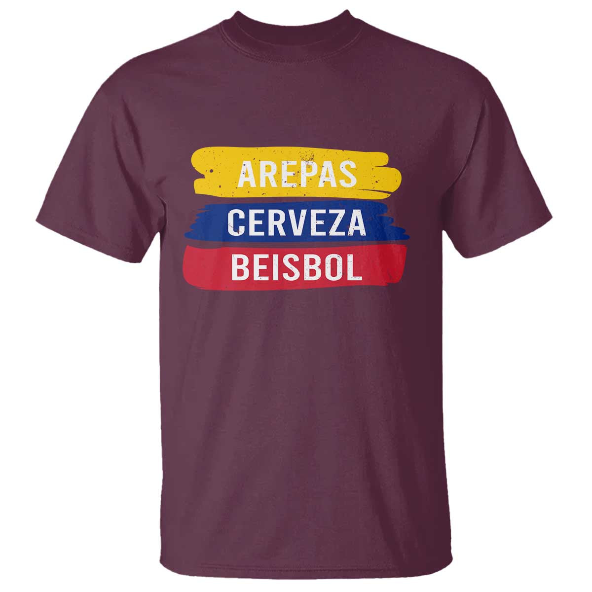 Arepas Cerveza Beisbol Venezuela Things T Shirt Funny Latino Food Beer and Baseball Pride