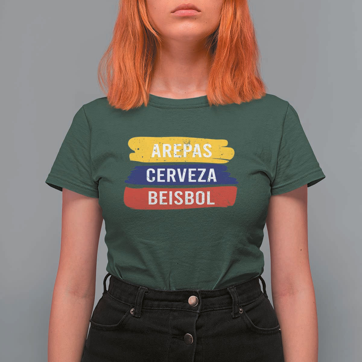 Arepas Cerveza Beisbol Venezuela Things T Shirt For Women Funny Latino Food Beer and Baseball Pride