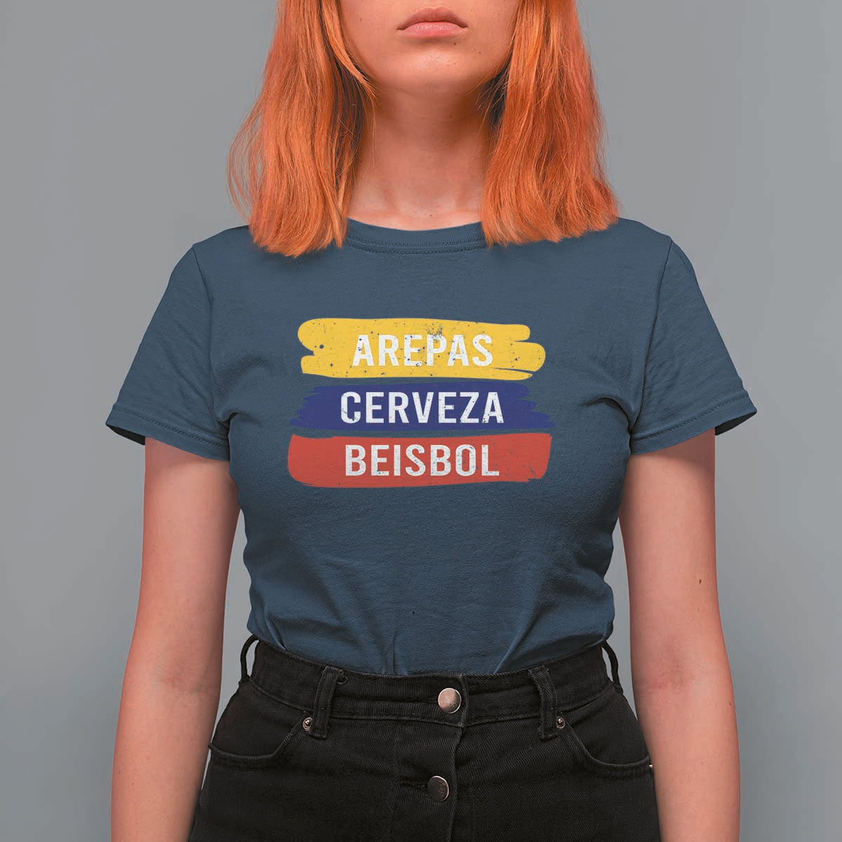 Arepas Cerveza Beisbol Venezuela Things T Shirt For Women Funny Latino Food Beer and Baseball Pride