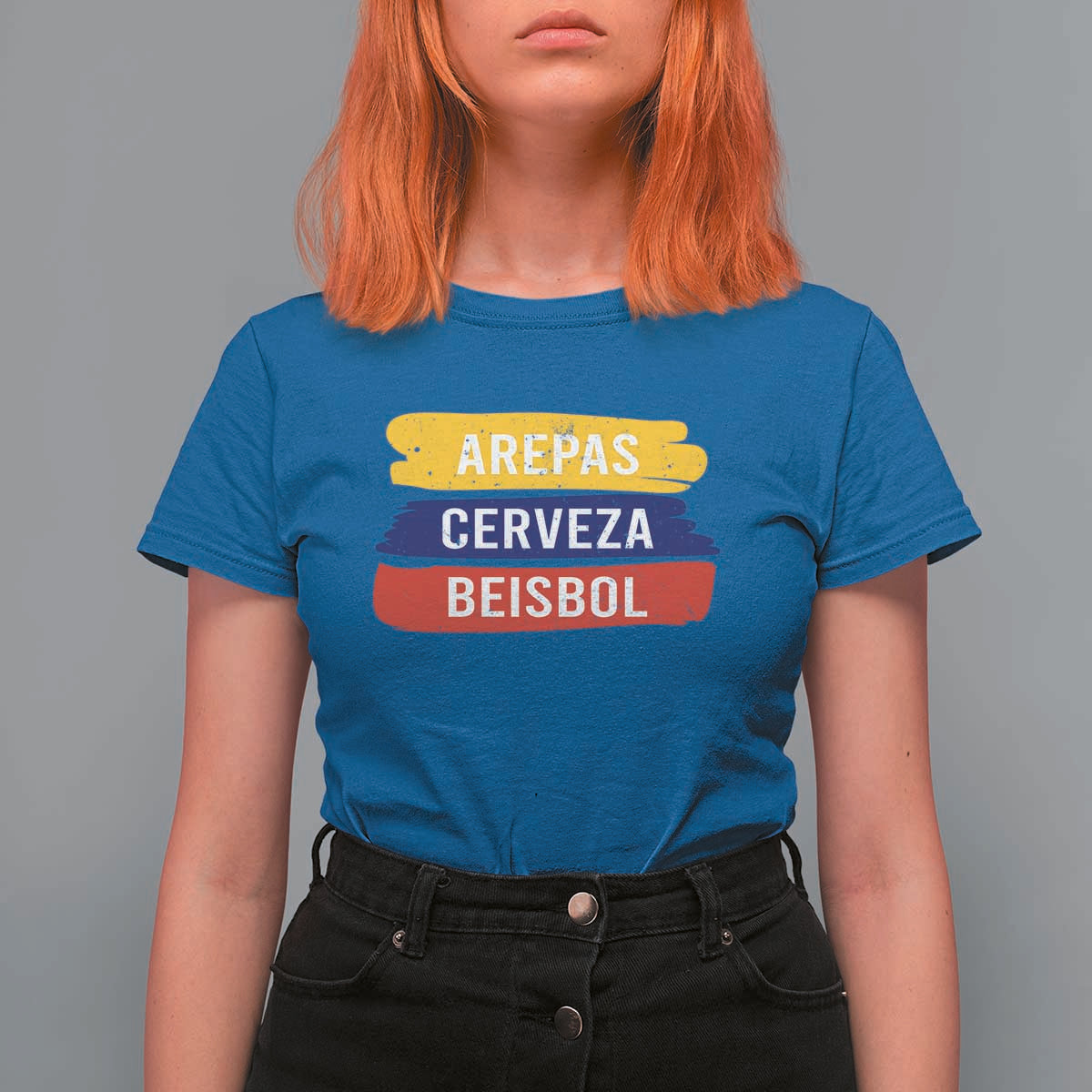 Arepas Cerveza Beisbol Venezuela Things T Shirt For Women Funny Latino Food Beer and Baseball Pride