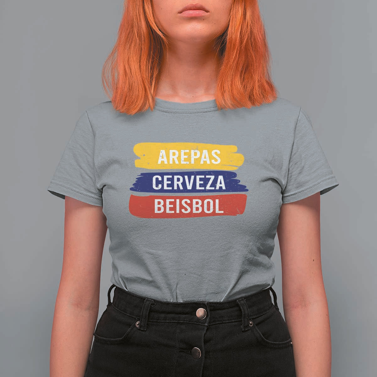 Arepas Cerveza Beisbol Venezuela Things T Shirt For Women Funny Latino Food Beer and Baseball Pride