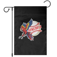 Venezuela Baseball Flying Scarlet Macaw and Ball Garden Flag Ara Macao Guacamaya Venezuelan Pride
