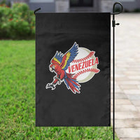 Venezuela Baseball Flying Scarlet Macaw and Ball Garden Flag Ara Macao Guacamaya Venezuelan Pride