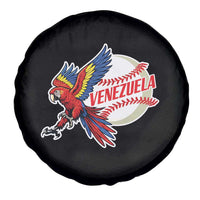 Venezuela Baseball Flying Scarlet Macaw and Ball Spare Tire Cover Ara Macao Guacamaya Venezuelan Pride