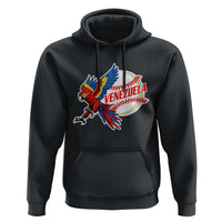 Venezuela Baseball Flying Scarlet Macaw and Ball Hoodie Ara Macao Guacamaya Venezuelan Pride