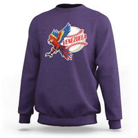 Venezuela Baseball Flying Scarlet Macaw and Ball Sweatshirt Ara Macao Guacamaya Venezuelan Pride