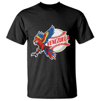 Venezuela Baseball Flying Scarlet Macaw and Ball T Shirt Ara Macao Guacamaya Venezuelan Pride