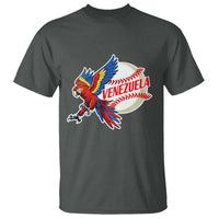 Venezuela Baseball Flying Scarlet Macaw and Ball T Shirt Ara Macao Guacamaya Venezuelan Pride