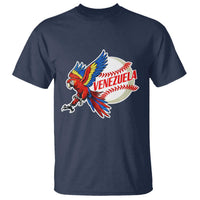Venezuela Baseball Flying Scarlet Macaw and Ball T Shirt Ara Macao Guacamaya Venezuelan Pride