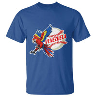 Venezuela Baseball Flying Scarlet Macaw and Ball T Shirt Ara Macao Guacamaya Venezuelan Pride