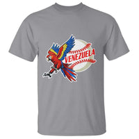 Venezuela Baseball Flying Scarlet Macaw and Ball T Shirt Ara Macao Guacamaya Venezuelan Pride