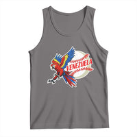 Venezuela Baseball Flying Scarlet Macaw and Ball Tank Top Ara Macao Guacamaya Venezuelan Pride