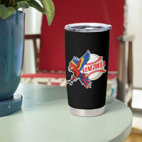 Venezuela Baseball Flying Scarlet Macaw and Ball Tumbler Cup Ara Macao Guacamaya Venezuelan Pride