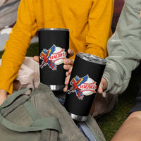 Venezuela Baseball Flying Scarlet Macaw and Ball Tumbler Cup Ara Macao Guacamaya Venezuelan Pride