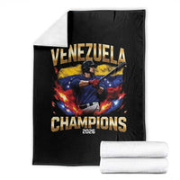 Venezuela Champions 2026 Throw Blanket Beisbol Venezuelan Pride Flag Baseball Fans