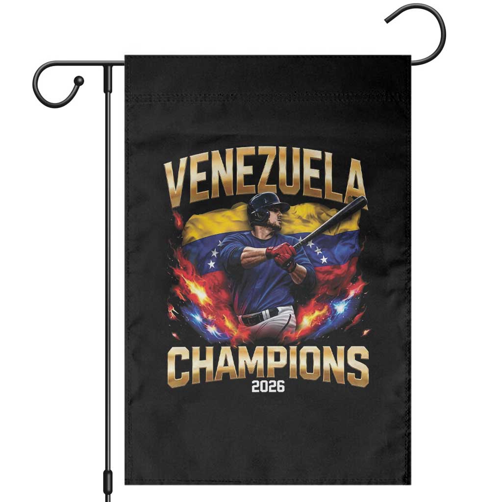 Venezuela Champions 2026 Garden Flag Beisbol Venezuelan Pride Flag Baseball Fans
