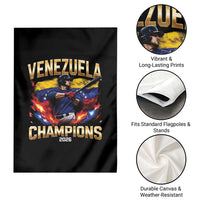 Venezuela Champions 2026 Garden Flag Beisbol Venezuelan Pride Flag Baseball Fans