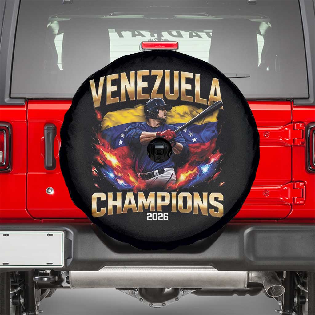 Venezuela Champions 2026 Spare Tire Cover Beisbol Venezuelan Pride Flag Baseball Fans