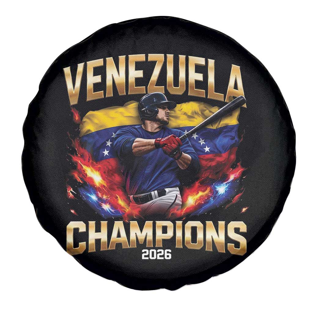 Venezuela Champions 2026 Spare Tire Cover Beisbol Venezuelan Pride Flag Baseball Fans