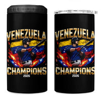 Venezuela Champions 2026 4 in 1 Can Cooler Tumbler Beisbol Venezuelan Pride Flag Baseball Fans