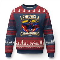Venezuela Champions 2026 Ugly Christmas Sweater Beisbol Venezuelan Pride Flag Baseball Fans