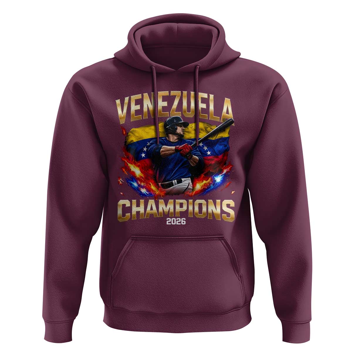 Venezuela Champions 2026 Hoodie Beisbol Venezuelan Pride Flag Baseball Fans