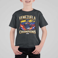 Venezuela Champions 2026 T Shirt For Kid Beisbol Venezuelan Pride Flag Baseball Fans
