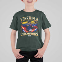 Venezuela Champions 2026 T Shirt For Kid Beisbol Venezuelan Pride Flag Baseball Fans