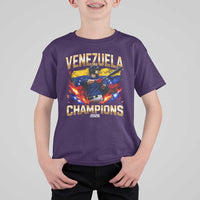 Venezuela Champions 2026 T Shirt For Kid Beisbol Venezuelan Pride Flag Baseball Fans