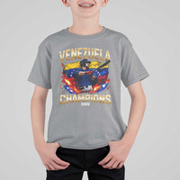 Venezuela Champions 2026 T Shirt For Kid Beisbol Venezuelan Pride Flag Baseball Fans