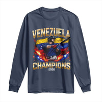 Venezuela Champions 2026 Long Sleeve Shirt Beisbol Venezuelan Pride Flag Baseball Fans