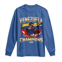 Venezuela Champions 2026 Long Sleeve Shirt Beisbol Venezuelan Pride Flag Baseball Fans